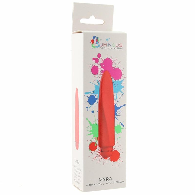 Vibrators | Luminous Myra Silicone Bullet Vibe In Red Vibrators Red