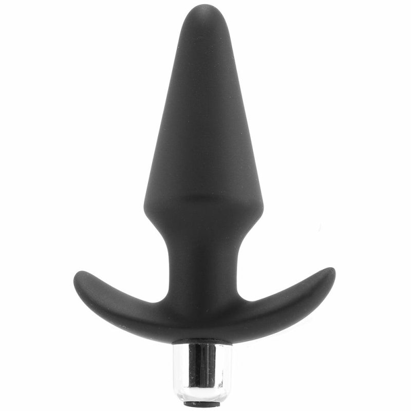 Vibrators | Luxe Discover Vibrating Silicone Butt Plug In Black Anal Sex Toys Anal Sex Toys