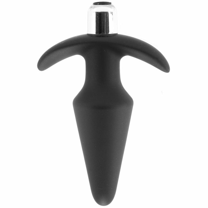 Vibrators | Luxe Discover Vibrating Silicone Butt Plug In Black Anal Sex Toys Anal Sex Toys