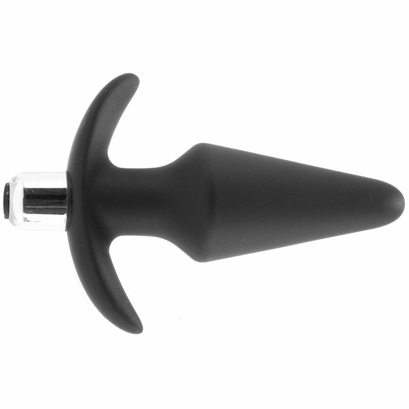 Vibrators | Luxe Discover Vibrating Silicone Butt Plug In Black Anal Sex Toys Anal Sex Toys