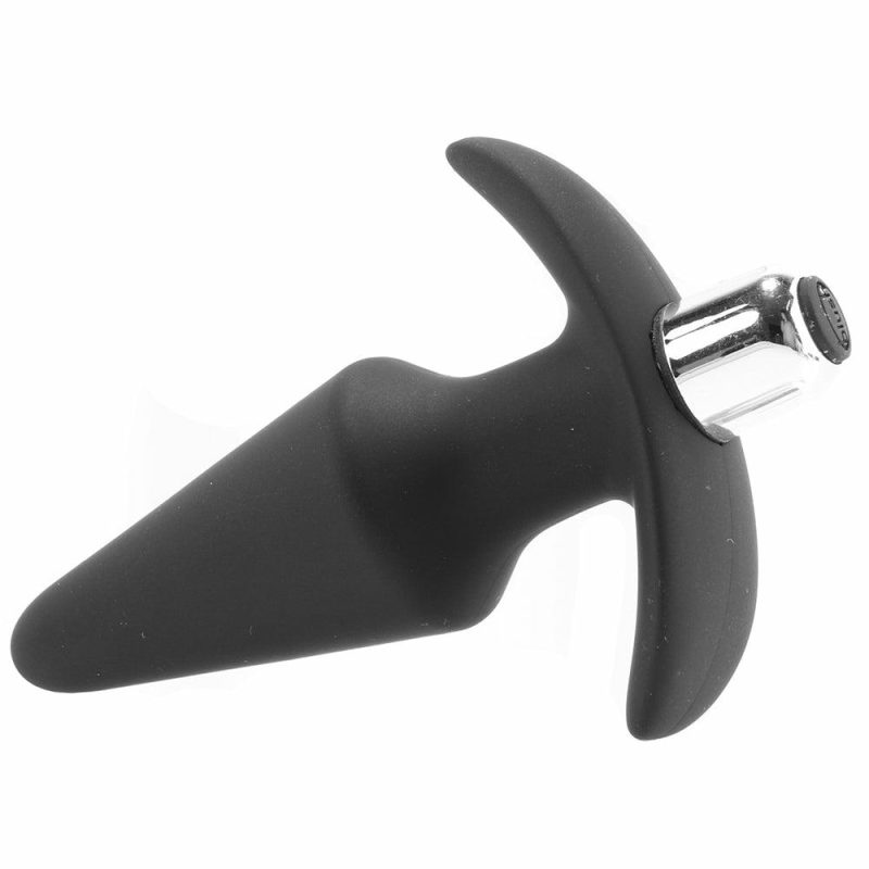 Vibrators | Luxe Discover Vibrating Silicone Butt Plug In Black Anal Sex Toys Anal Sex Toys