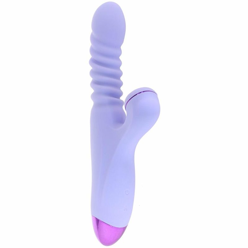 Vibrators | Luxe Nova Thrusting & Throbbing Rabbit Vibe In Purple Vibrators ns novelties