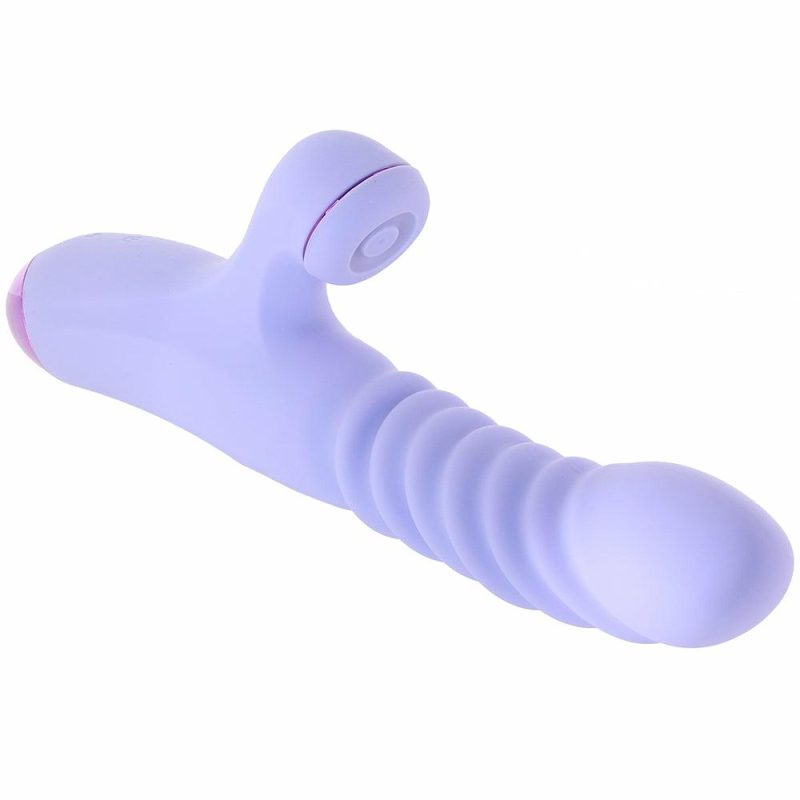 Vibrators | Luxe Nova Thrusting & Throbbing Rabbit Vibe In Purple Vibrators ns novelties