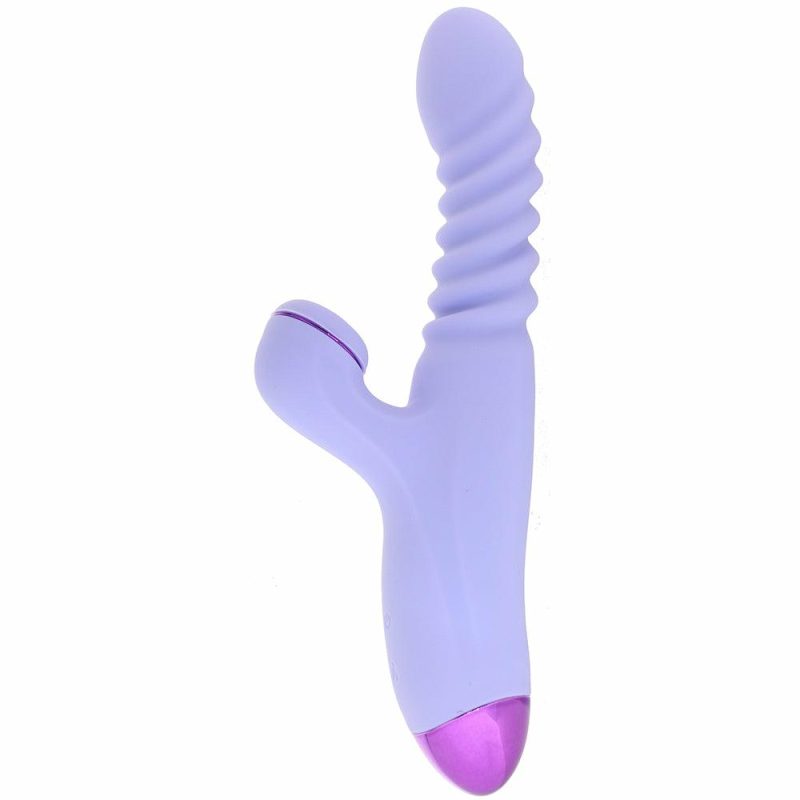 Vibrators | Luxe Nova Thrusting & Throbbing Rabbit Vibe In Purple Vibrators ns novelties