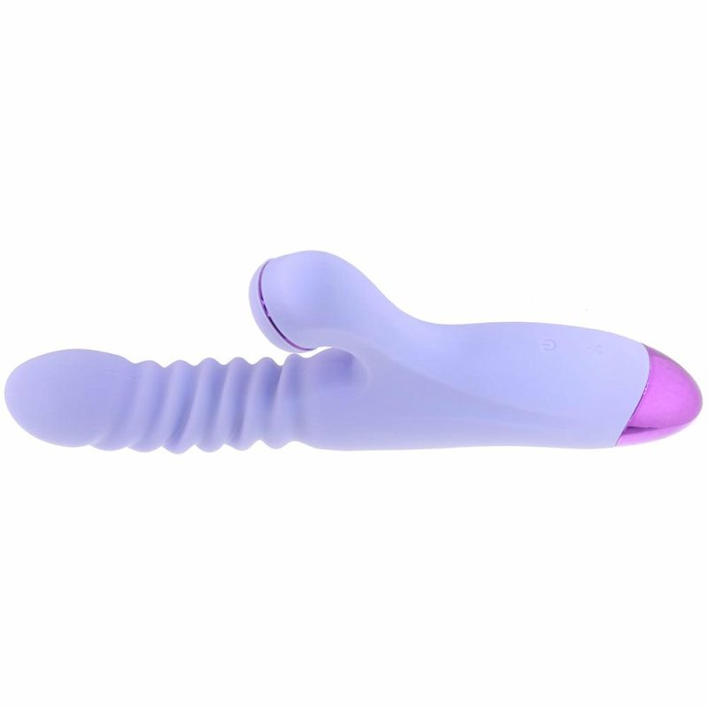 Vibrators | Luxe Nova Thrusting & Throbbing Rabbit Vibe In Purple Vibrators ns novelties