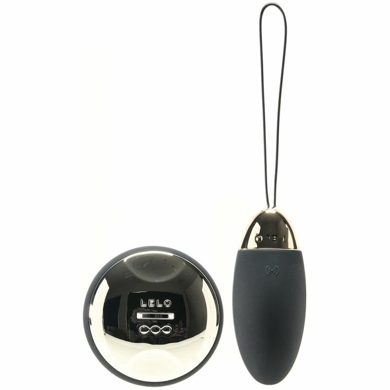 Vibrators | Lyla 2 Remote Sensemotion Egg Vibe In Obsidian Black Vibrators Black