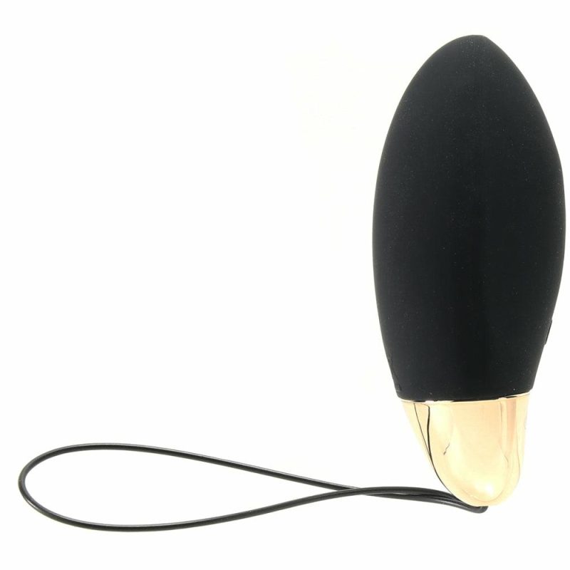 Vibrators | Lyla 2 Remote Sensemotion Egg Vibe In Obsidian Black Vibrators Black