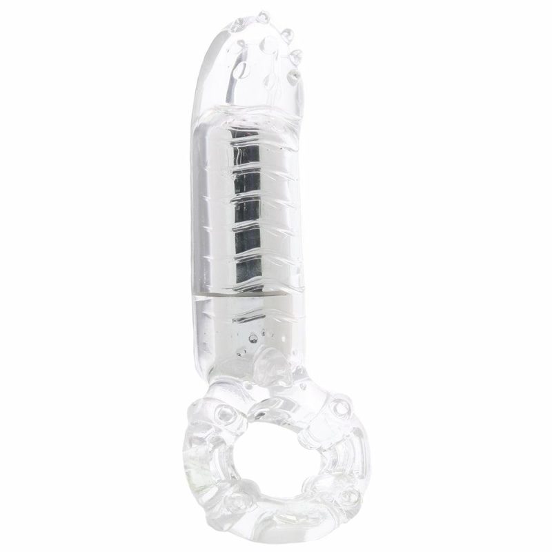 Vibrators | Macho Clitoral Massage Vibrating Cock Ring In Clear Vibrators Nasstoys