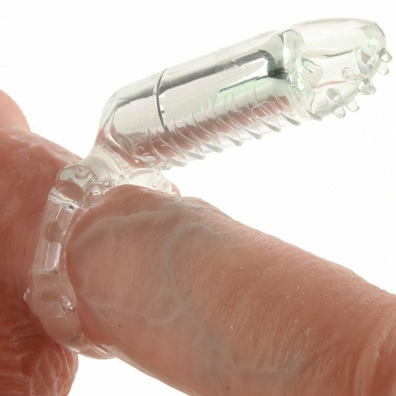 Vibrators | Macho Clitoral Massage Vibrating Cock Ring In Clear Vibrators Nasstoys