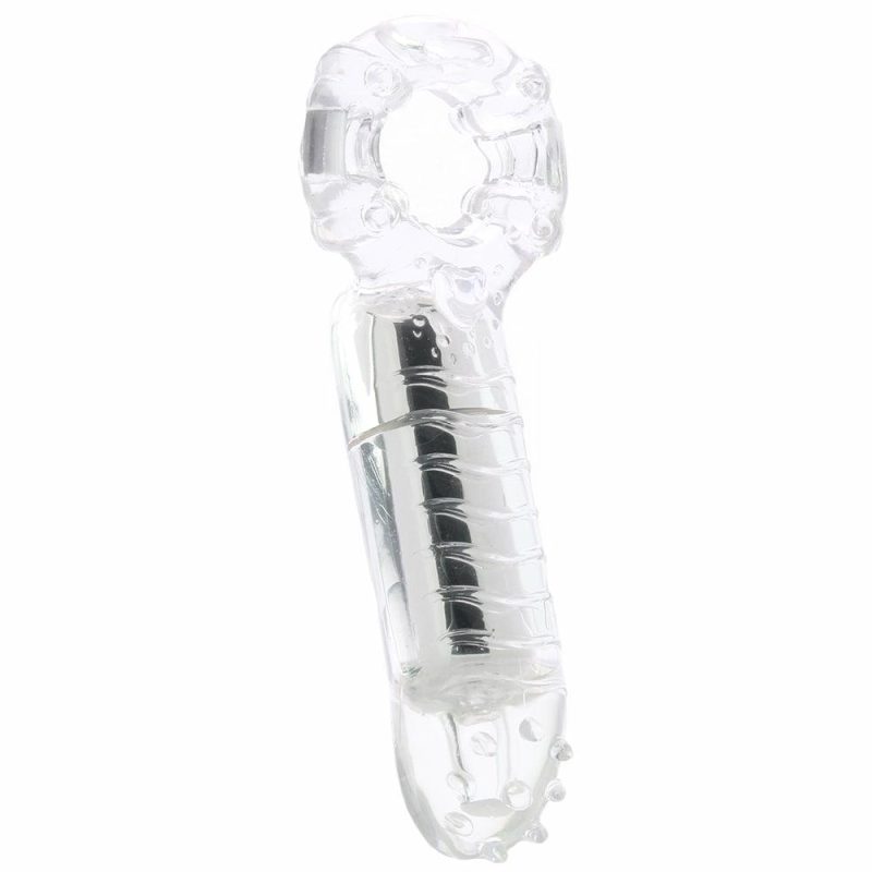 Vibrators | Macho Clitoral Massage Vibrating Cock Ring In Clear Vibrators Nasstoys