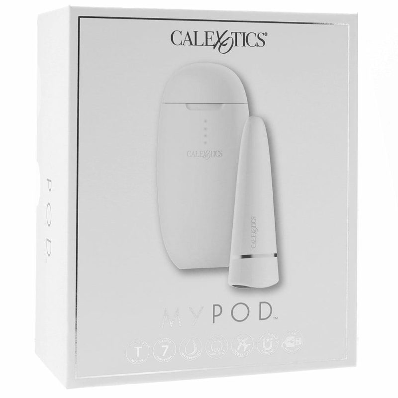 Vibrators | My Pod Travel Vibe With Uv Sanitizer In White Vibrators CalExotics