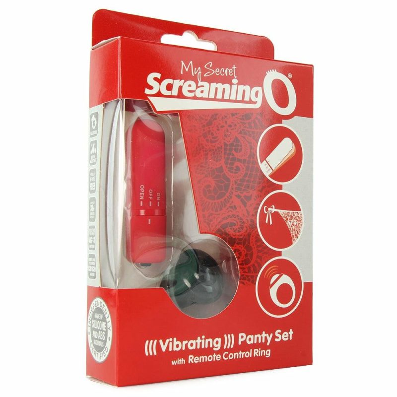 Vibrators | My Secret Remote Vibrating Panty Set In Red Vibrators Red