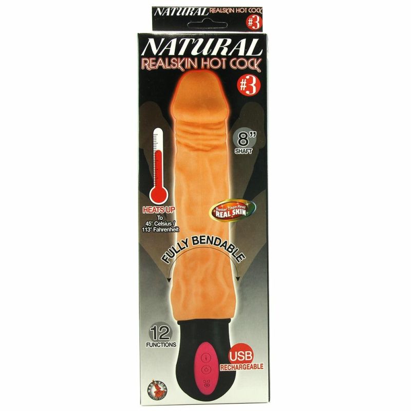 Vibrators | Natural Realskin 8 Inch Hot Cock #3 Dildos Dildos