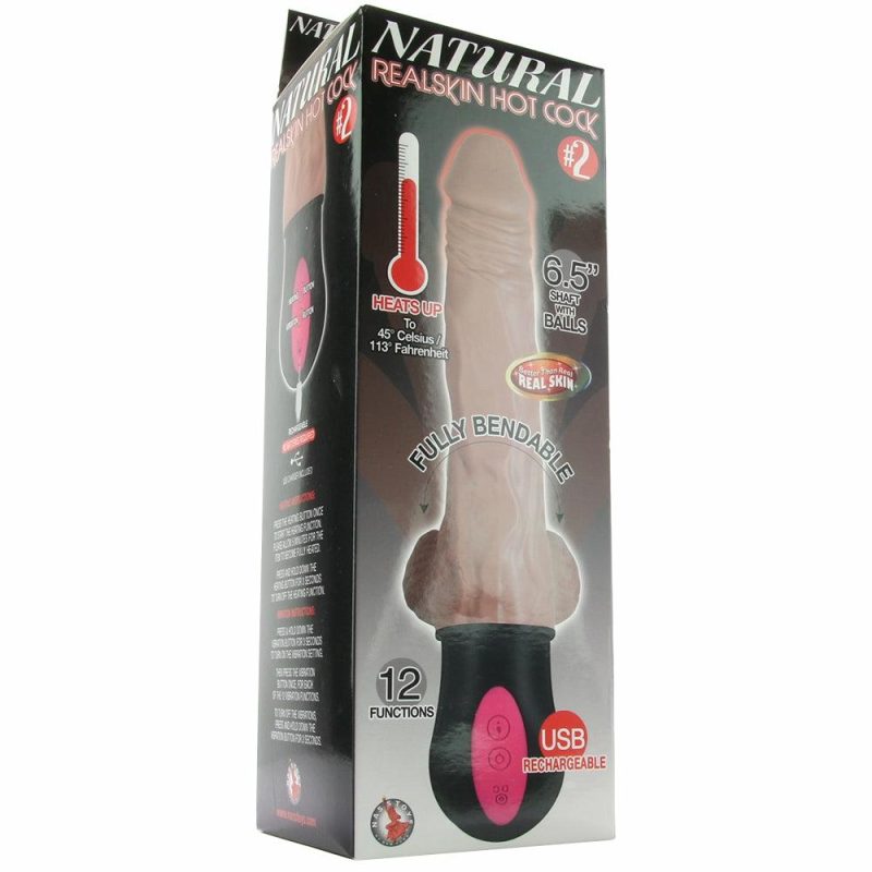 Vibrators | Natural Realskin Hot Cock #2 Vibe Vibrators Brown