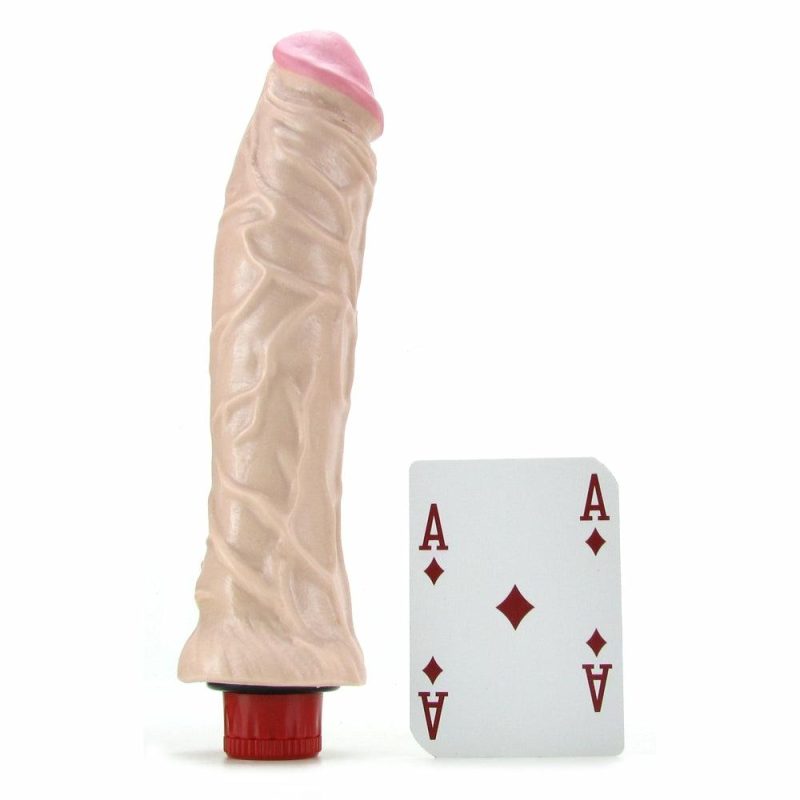 Vibrators | Naturals Heavy Vein Vibrating Dildo Dildos Beige