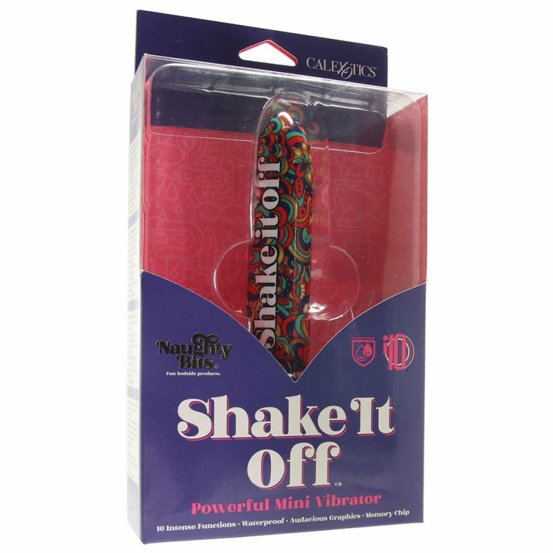 Vibrators | Naughty Bits Shake It Off Mini Vibe Vibrators Blue, Green, Pink, Teal