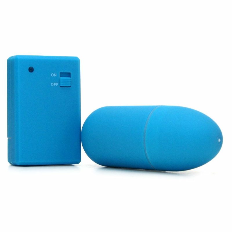 Vibrators | Neon Remote Control Bullet Vibe In Blue Vibrators Blue