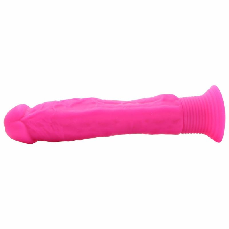 Vibrators | Neon Silicone Wall Banger Vibe In Pink Vibrators Pink