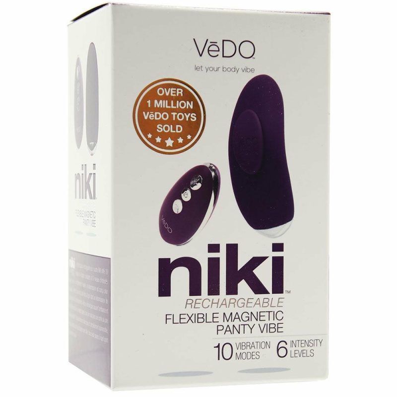 Vibrators | Niki Rechargeable Magnetic Panty Vibe In Deep Purple Vibrators Purple