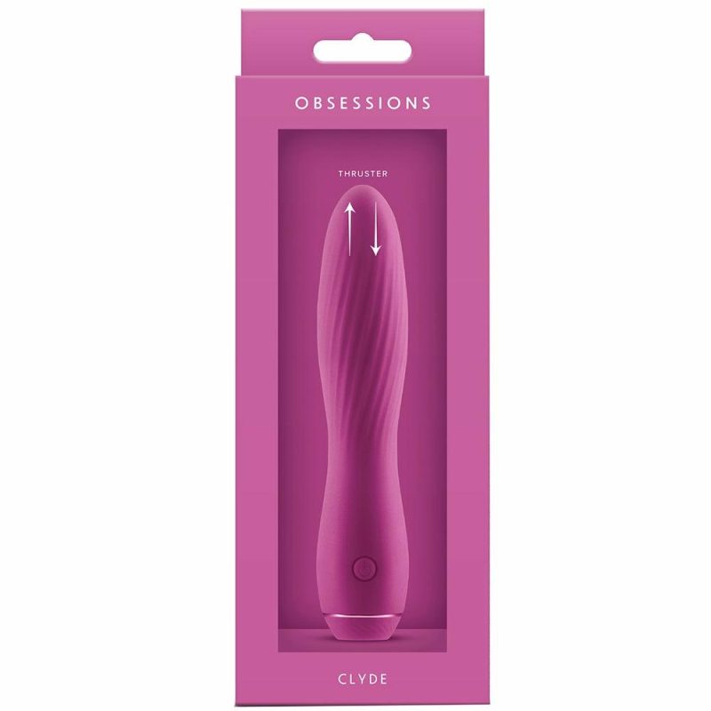 Vibrators | Obsessions Clyde Thruster Vibe In Dark Pink Vibrators ns novelties