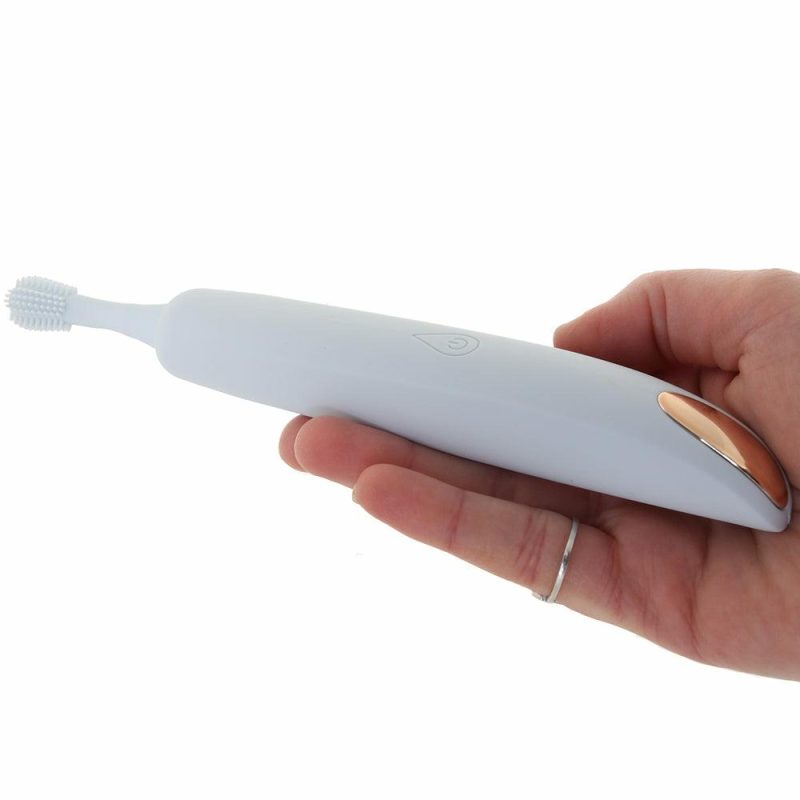 Vibrators | Oceana Sonic Wand Vibe In White Vibrators Blue