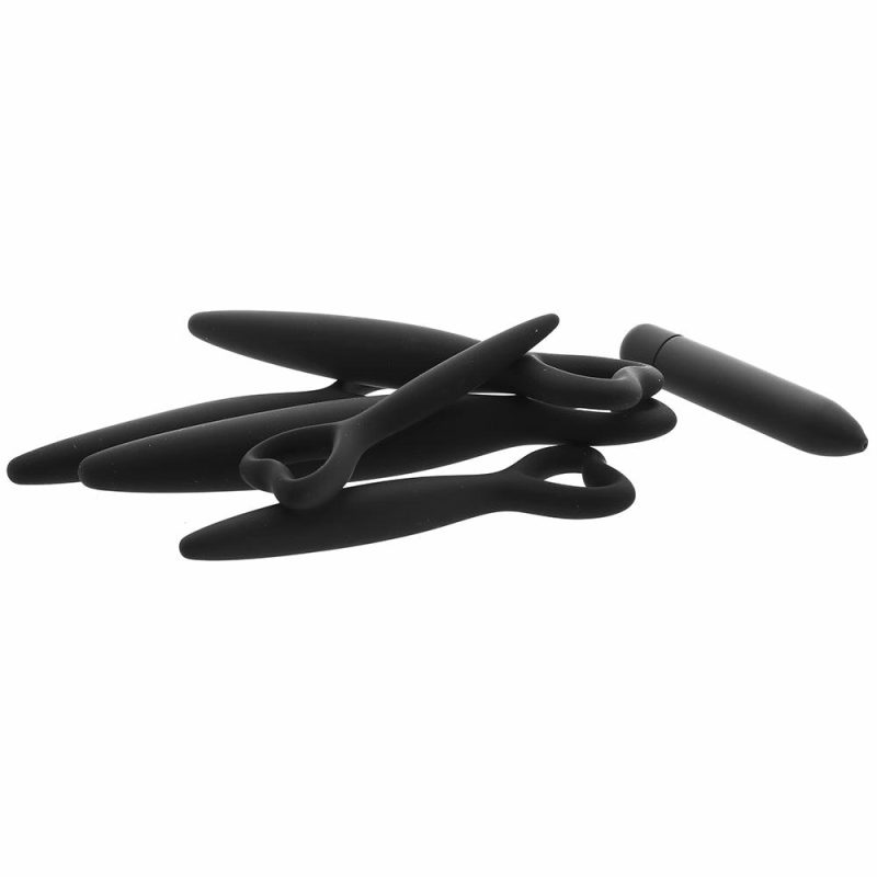 Vibrators | Ouch! Silicone Vaginal Dilator Set And Bullet In Black Dildos Dildos