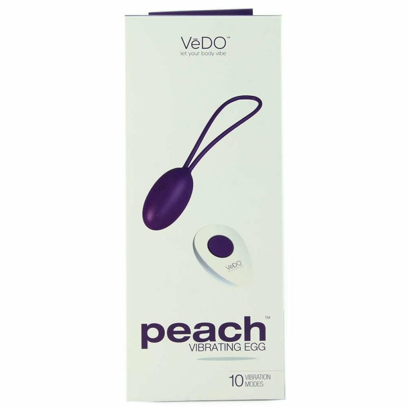 Vibrators | Peach Remote Vibrating Egg In Into You Indigo Vibrators Purple