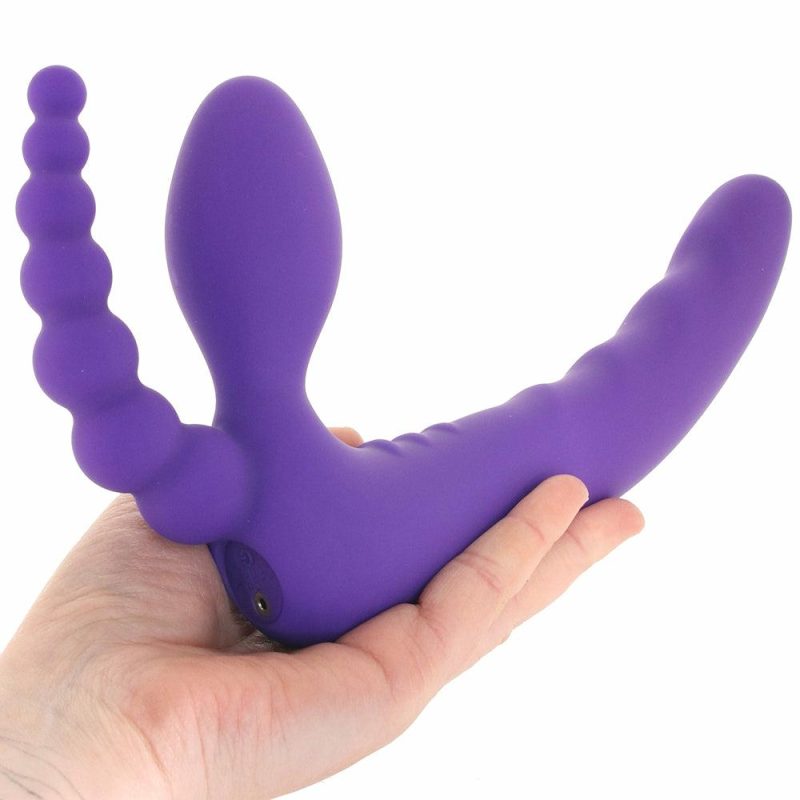 Vibrators | Pegasus 7 Inch Dp Remote Strapless Strap-On Dildos Dildos