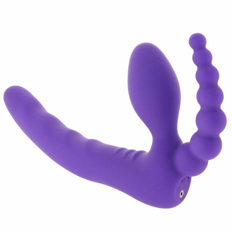 Vibrators | Pegasus 7 Inch Dp Remote Strapless Strap-On Dildos Dildos