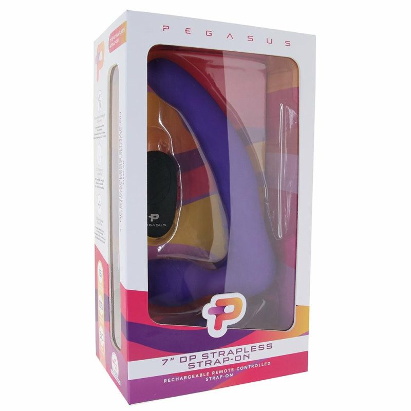 Vibrators | Pegasus 7 Inch Dp Remote Strapless Strap-On Dildos Dildos