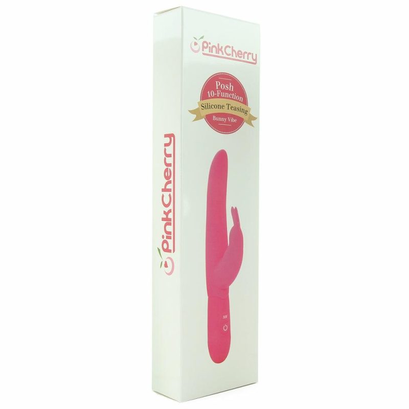 Vibrators | Pinkcherry 10 Function Posh Silicone Teasing Bunny Vibrator Vibrators Pink