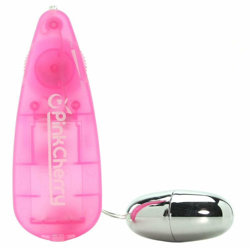 Vibrators | Pinkcherry Slim Teardrop Bullet Vibrator In Pink Vibrators Pink, Silver