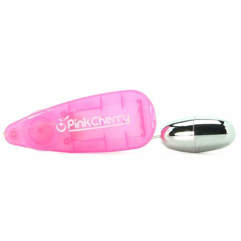 Vibrators | Pinkcherry Slim Teardrop Bullet Vibrator In Pink Vibrators Pink, Silver