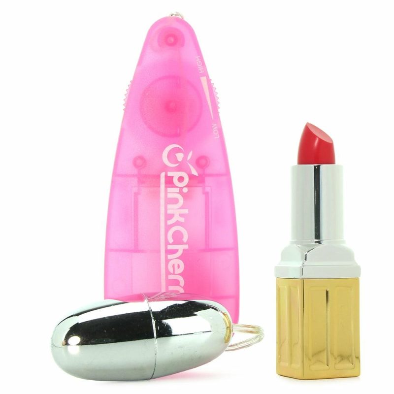 Vibrators | Pinkcherry Slim Teardrop Bullet Vibrator In Pink Vibrators Pink, Silver