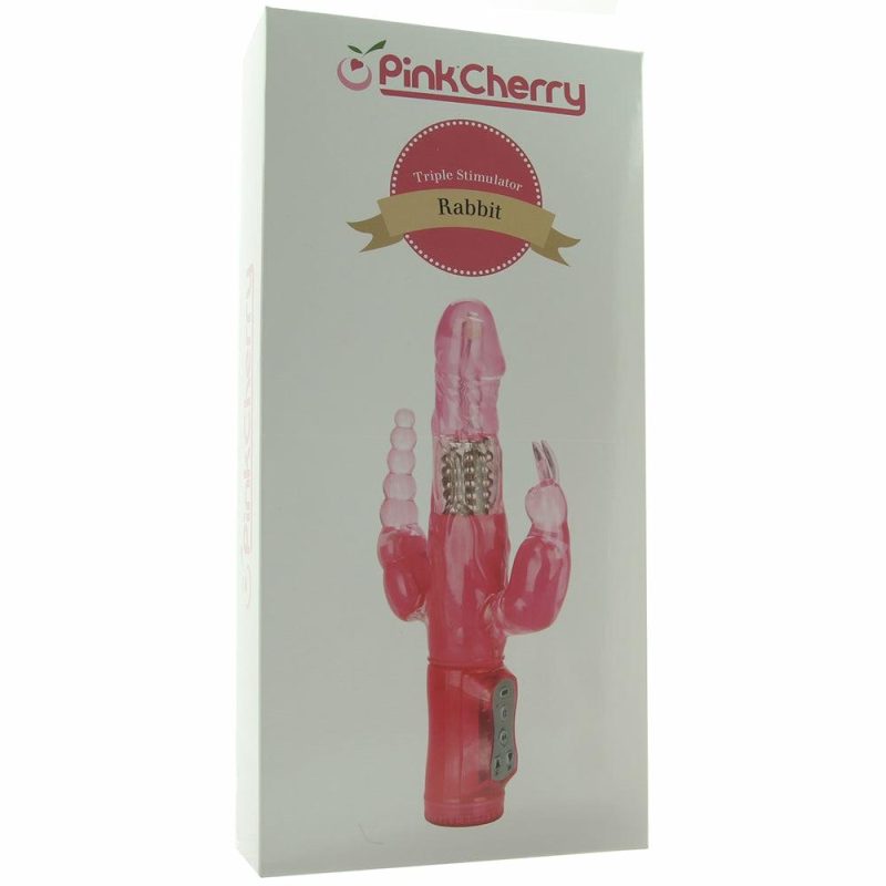 Vibrators | Pinkcherry Triple Stimulator Rabbit Vibe Vibrators Pink