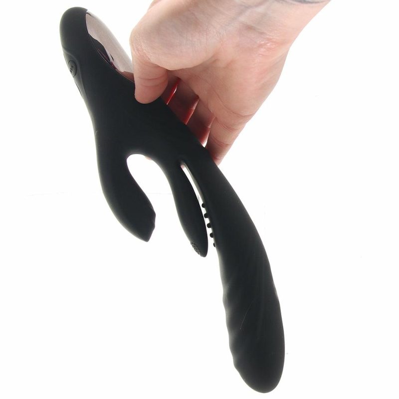 Vibrators | Playboy Rapid Rabbit Vibe Vibrators Black