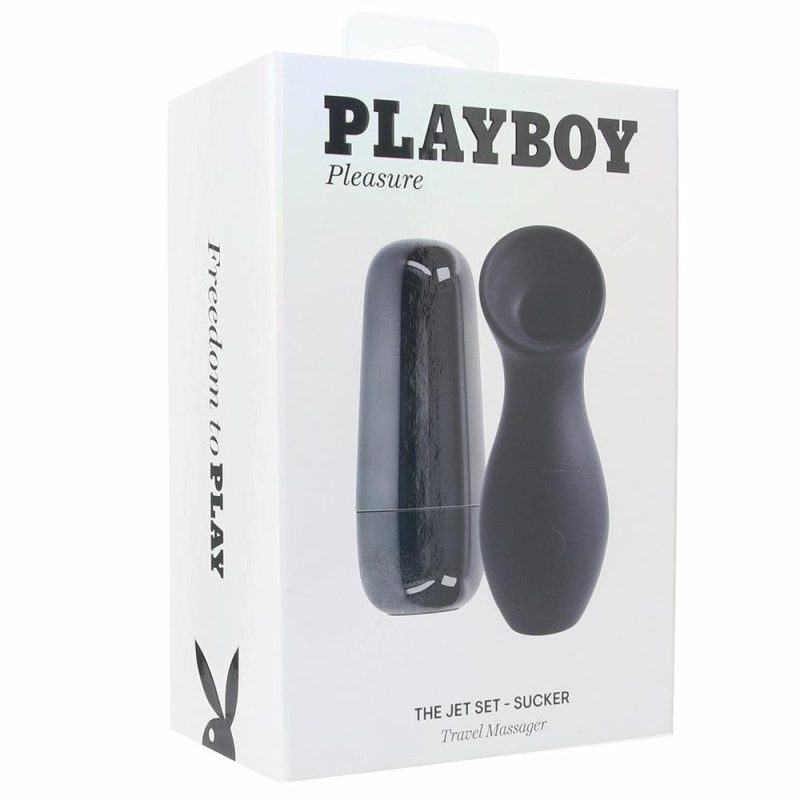 Vibrators | Playboy The Jet Set Sucker Vibe Vibrators Black