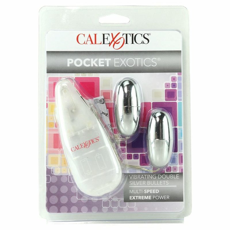 Vibrators | Pocket Exotics Double Silver Bullets Vibe Vibrators CalExotics