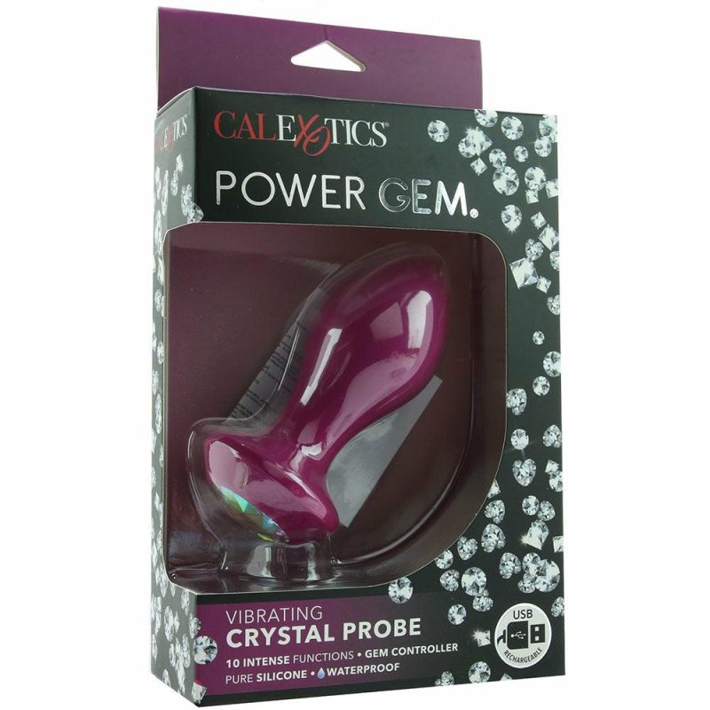 Vibrators | Power Gem Vibrating Crystal Probe In Purple Anal Sex Toys Anal Sex Toys