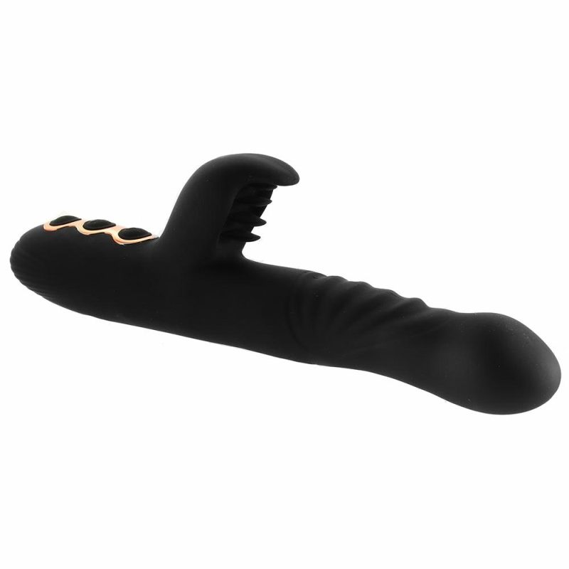 Vibrators | Princess Heat-Up Thruster Rabbit Vibe Vibrators Black