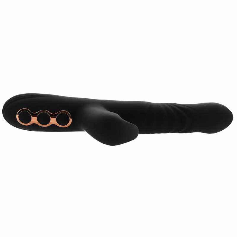 Vibrators | Princess Heat-Up Thruster Rabbit Vibe Vibrators Black