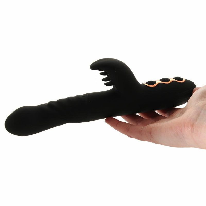 Vibrators | Princess Heat-Up Thruster Rabbit Vibe Vibrators Black