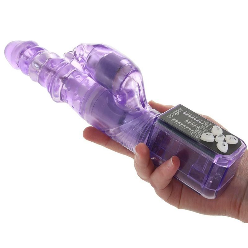 Vibrators | Purring Thrusting Panther Vibe In Purple Vibrators CalExotics