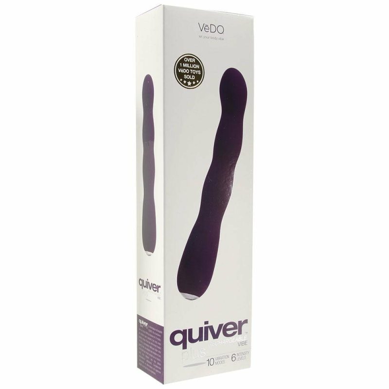 Vibrators | Quiver Plus Rechargeable Vibe In Deep Purple Vibrators Purple