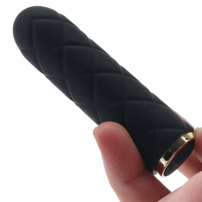 Vibrators | Raven Quilted Seducer Bullet Vibe Vibrators Black