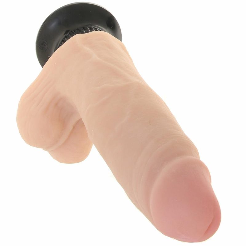 Vibrators | Real Feel Deluxe 7.5 Inch Vibrating Wall Banger Dildo In Li Dildos Beige