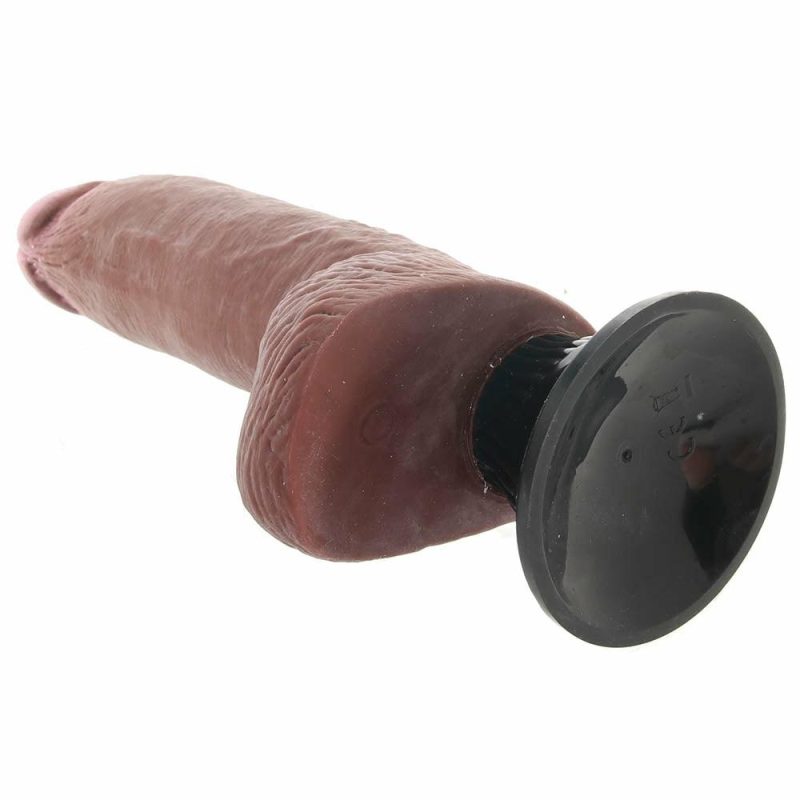 Vibrators | Real Feel Deluxe 8 Inch Vibrating Wall Banger Dildo In Tan Dildos Brown