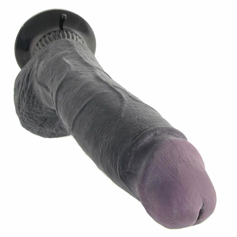 Vibrators | Real Feel Deluxe 9 Inch Vibrating Wall Banger Dildo In Blac Dildos Black