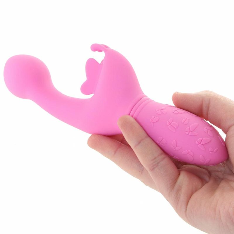 Vibrators | Rechargeable Butterfly Kiss Vibrator In Pink Vibrators CalExotics