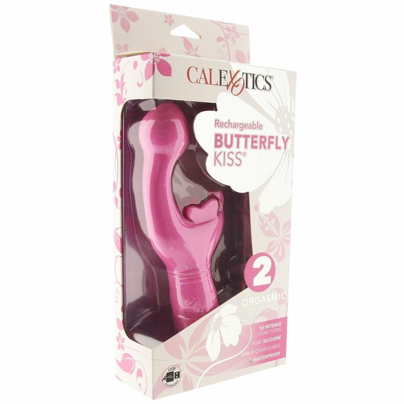 Vibrators | Rechargeable Butterfly Kiss Vibrator In Pink Vibrators CalExotics